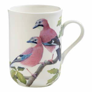 Hrnček z kostného porcelánu Maxwell & Williams Birds Eusarian Jay, 350 ml