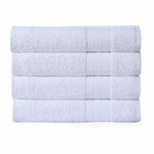 Sada 4 bielych bavlnených uterákov Muller Textiels, 50 × 100 cm