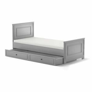 Sivá detská posteľ BELLAMY Ines, 90 × 200 cm