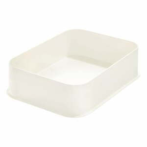 Biely úložný box iDesign Eco, 21,3 x 30,2 cm