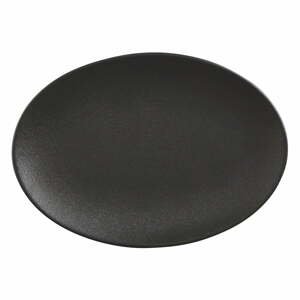 Čierny keramický tanier Maxwell & Williams Caviar, 35 x 25 cm