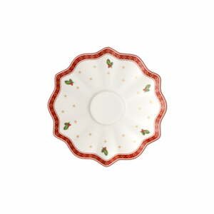 Biely porcelánový tanier s vianočným motívom Villeroy & Boch, ø 17,5 cm
