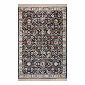 Tmavý koberec s prímesou bavlny Nouristan, 95 x 140 cm