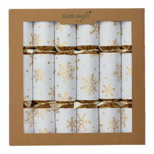 Vianočné crackery v súprave 6 ks Snowflakes - Robin Reed