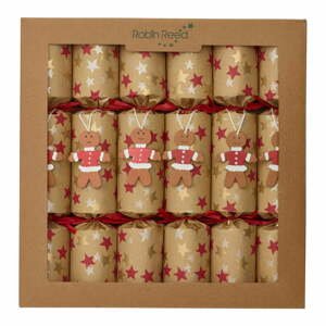 Vianočné crackery v súprave 6 ks Gingerbread - Robin Reed