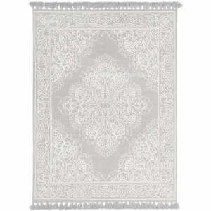 Sivý ručne tkaný bavlnený koberec Westwing Collection Salima, 160 x 230 cm