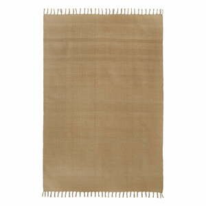 Svetlohnedý ručne tkaný bavlnený koberec Westwing Collection Agneta, 160 x 230 cm