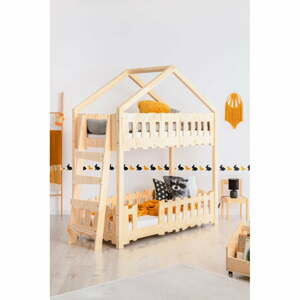 Domčeková poschodová detská posteľ 90x200 cm Zippo B - Adeko