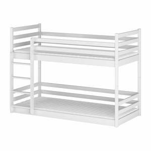 Biela poschodová detská posteľ 70x160 cm Mini - Lano Meble