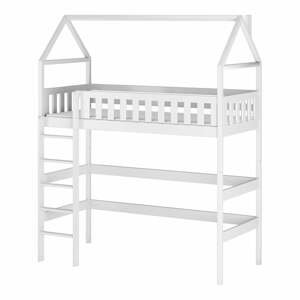 Biela domčeková/vyvýšená detská posteľ 90x200 cm Otylia - Lano Meble