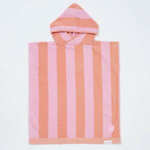 Oranžová/ružová bavlnená detská osuška 70x70 cm Terry - Sunnylife