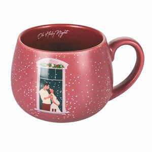 Ružový vianočný porcelánový hrnček 400 ml Pink Xmas - VDE Tivoli 1996