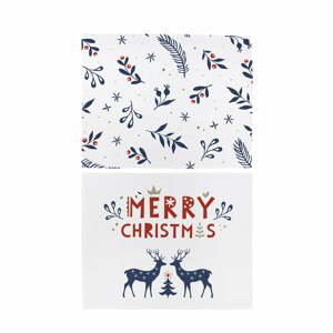Vianočné látkové prestieranie v súprave 2 ks 45x35 cm Merry Blue Christmas - Butter Kings
