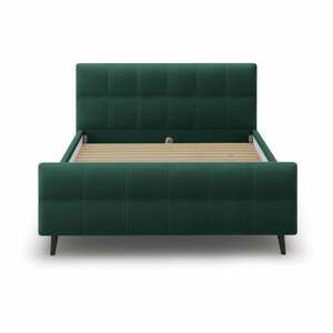 Zelená čalúnená dvojlôžková posteľ s roštom 140x200 cm Gigi - Micadoni Home