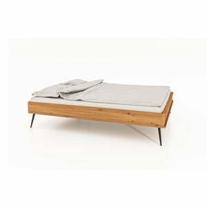 Dvojlôžková posteľ z dubového dreva 140x200 cm Kula - The Beds
