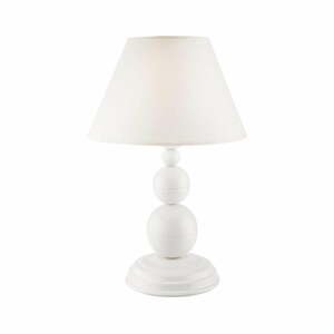Biela stolová lampa - LAMKUR