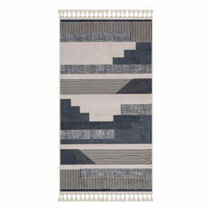 Sivo-béžový umývateľný koberec 200x100 cm - Vitaus