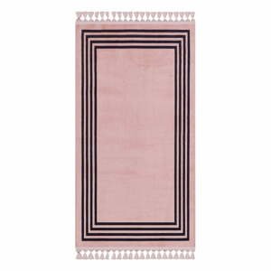 Ružový umývateľný koberec behúň 300x100 cm - Vitaus