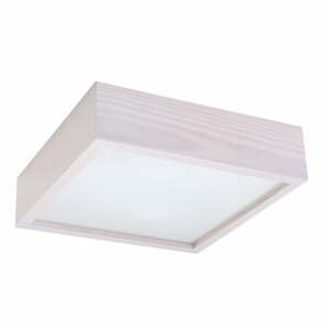Biele stropné svietidlo so skleneným tienidlom 30.5x30.5 cm Busha - Nice Lamps