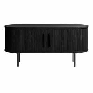 Čierny TV stolík v dekore duba 120x56 cm Nola - Unique Furniture