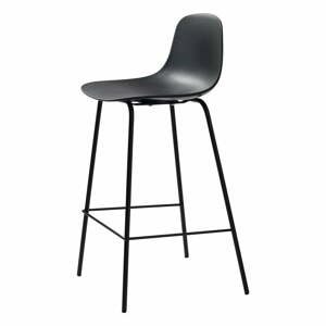 Čierna plastová barová stolička 92,5 cm Whitby - Unique Furniture