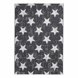 Biely/čierny vonkajší koberec 290x200 cm Santa Monica - Think Rugs