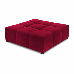 Červený zamatový modul pohovky Rome Velvet - Cosmopolitan Design