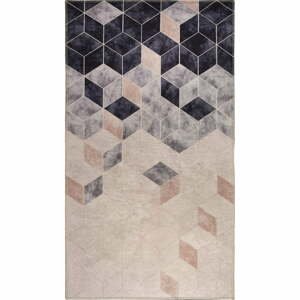 Tmavomodro-krémový prateľný koberec 230x160 cm - Vitaus