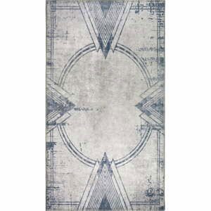Svetlo šedý prateľný koberec 150x80 cm - Vitaus