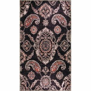 Čierny prateľný koberec 150x80 cm - Vitaus