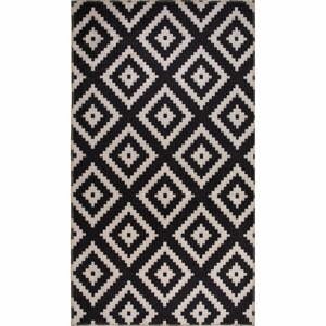 Čierny prateľný koberec 80x50 cm - Vitaus