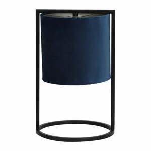 Čierno-tmavomodrá stolová lampa (výška 35 cm) Santos - Light & Living