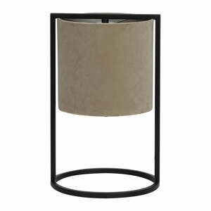 Čierno-béžová stolová lampa (výška 35 cm) Santos - Light & Living