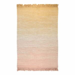 Oranžovo-ružový prateľný koberec 100x150 cm Kirthy - Nattiot