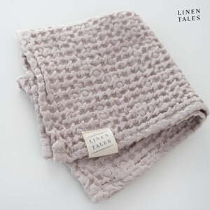 Svetlo ružový uterák 50x70 cm Honeycomb - Linen Tales