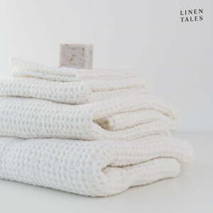 Biele uteráky a osušky v sade 3 ks Honeycomb - Linen Tales
