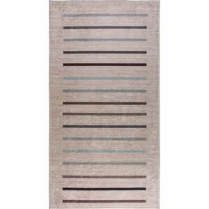 Svetlo hnedý prateľný koberec behúň 80x200 cm - Vitaus