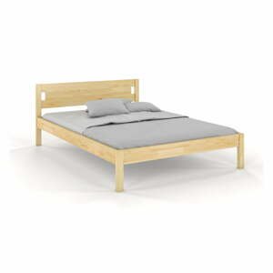 Dvojlôžková posteľ z borovicového dreva 180x200 cm v prírodnej farbe Laxbaken - Skandica