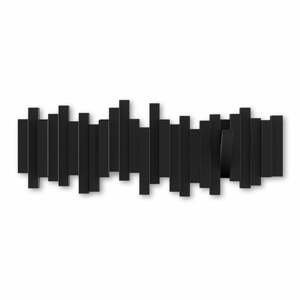 Čierny plastový nástenný vešiak Sticks - Umbra