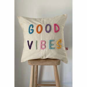 Obliečka na vankúš 45x45 cm Good Vibes - Oyo home