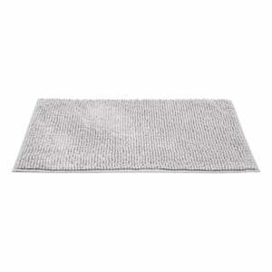 Svetlo šedá textilná kúpeľňová predložka 50x80 cm Chenille - Allstar