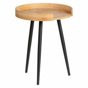 Bambusový okrúhly odkladací stolík ø 40 cm Loft - Wenko
