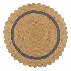 Jutový okrúhly koberec v prírodnej farbe ø 160 cm Grace - Flair Rugs
