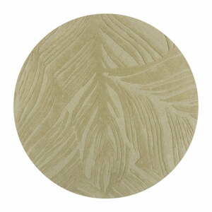 Zelený vlnený okrúhly koberec ø 160 cm Lino Leaf - Flair Rugs