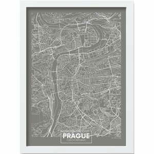 Plagát v ráme 40x55 cm Prague – Wallity