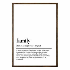 Plagát 50x70 cm Family – Wallity