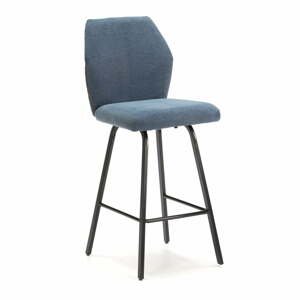 Svetlo modré barové stoličky v sade 4 ks 65 cm Bei - Marckeric