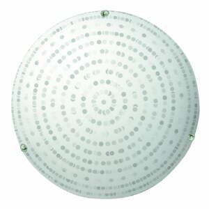 Biele stropné svietidlo so skleneným tienidlom ø 30 cm Circle - Candellux Lighting