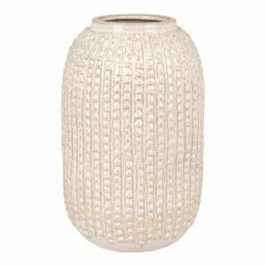 Krémovobiela keramická váza – House Nordic