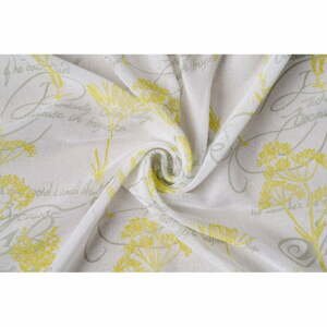 Žltá/biela záclona 300x260 cm Fairy – Mendola Fabrics